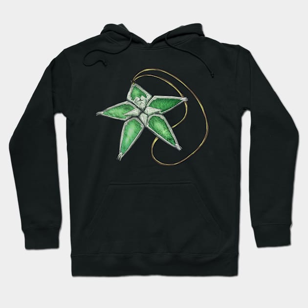 Green Wayfinder (Kingdom Hearts) (No BG) Hoodie by Arcanekeyblade5